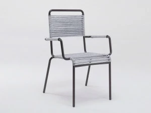 Unopiù Садовый стул с подлокотниками из железа и синтетической веревки Camargue Camsb