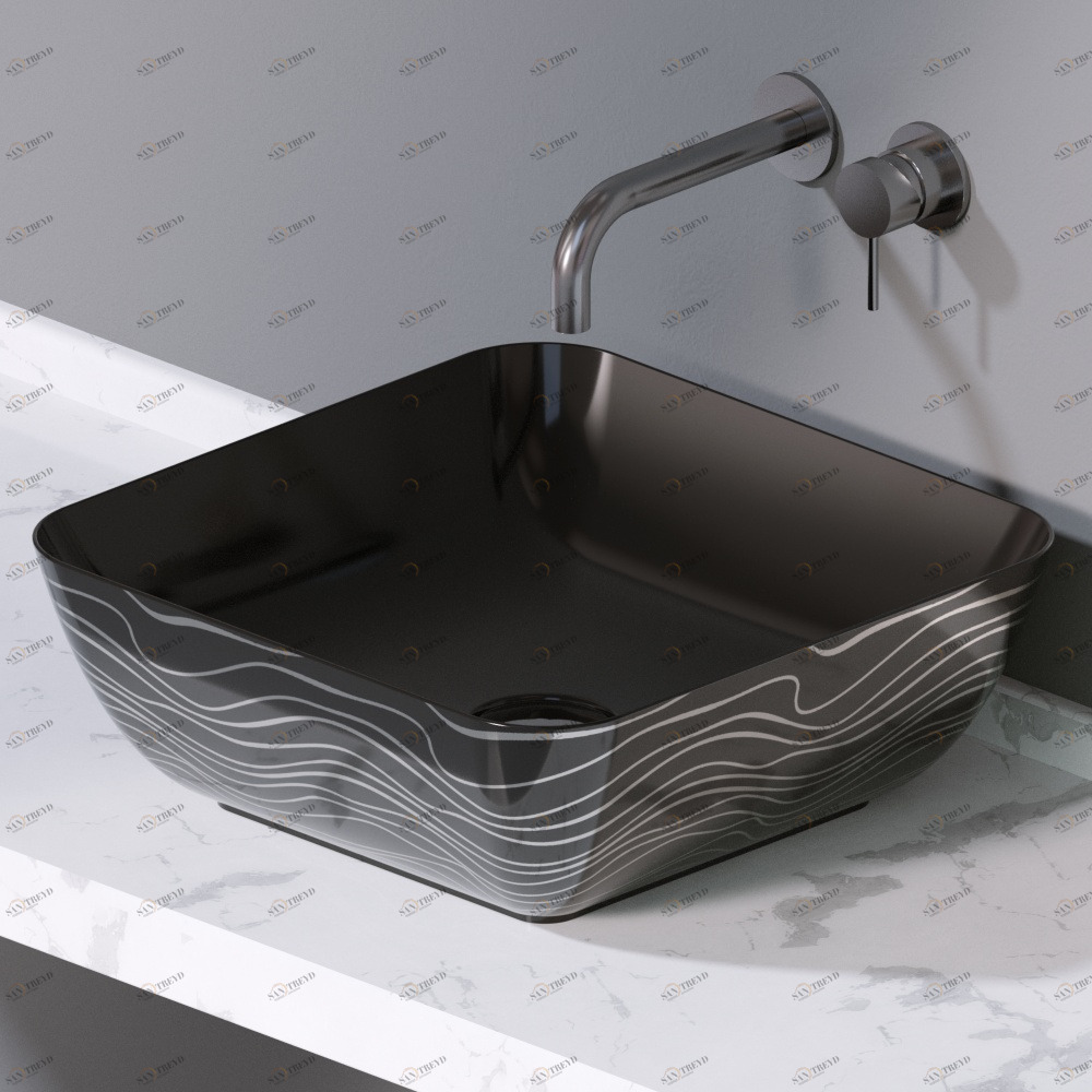 L602411P Накладная раковина на столешницу  прямоугольная A. e T. Italia ELITE AeT ITALIA