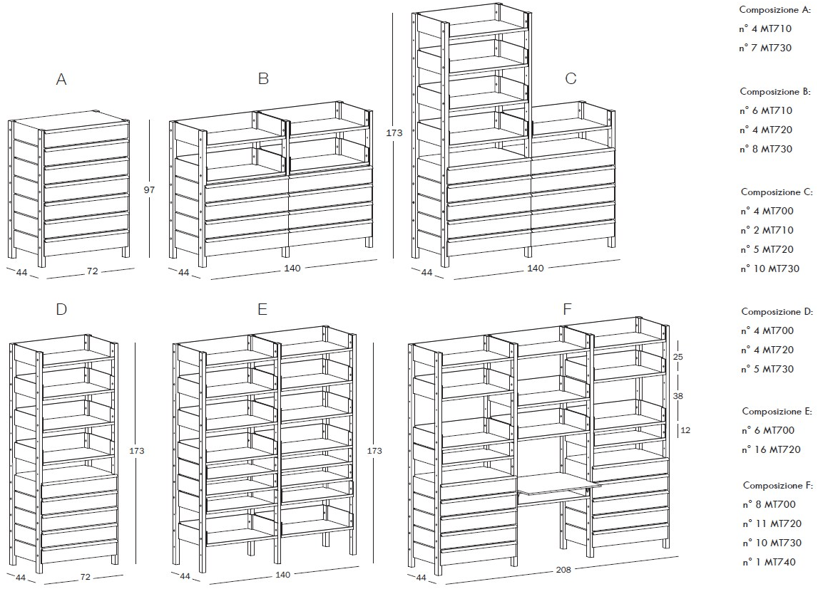Magis Модульный книжный шкаф с ящиками sun-id-1482074 - Вид №8