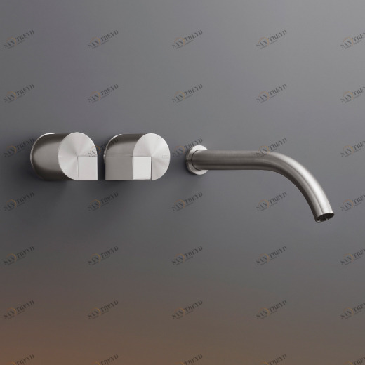 Настенный двойной ручки смеситель с носиком L. 220 мм  DET22 CEADESIGN 