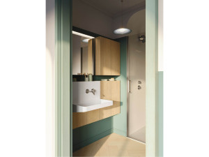 Модульный шкаф для умывальника с раковиной из Ocritech