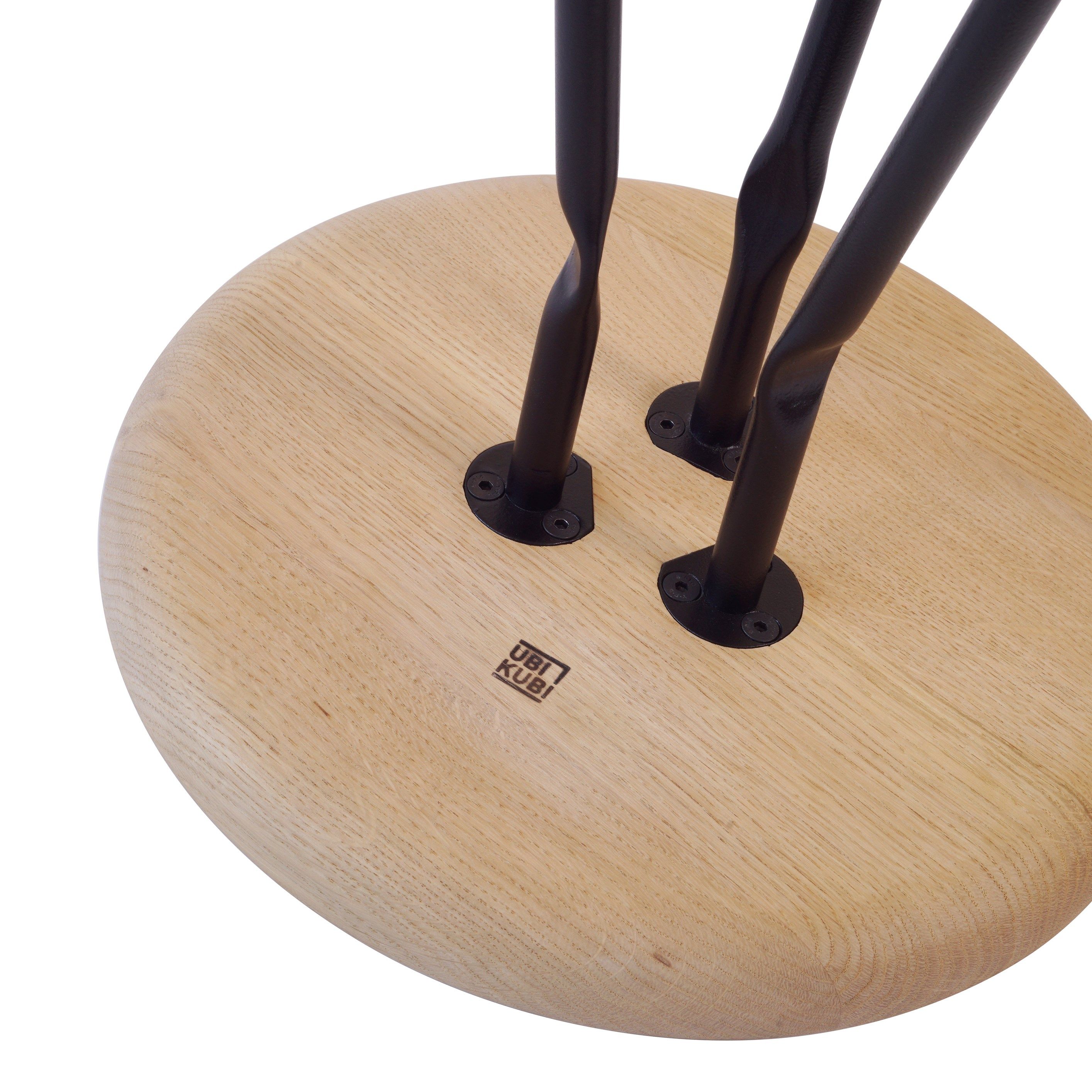 Круглый низкий журнальный столик из ясеня Askia ARCH-00140263 - Вид №3