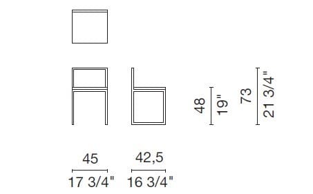 Окрашенный металлический стул CAPPELLINI Fronzoni ' 64 ARCH-00078686 - Вид №6
