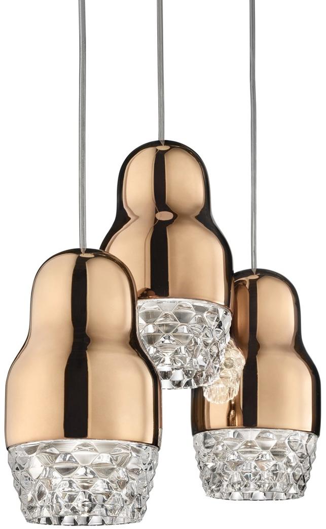 AXOLIGHT Светодиодный подвесной светильник из алюминия и стекла Fedora sun-id-1364013 - Вид №1