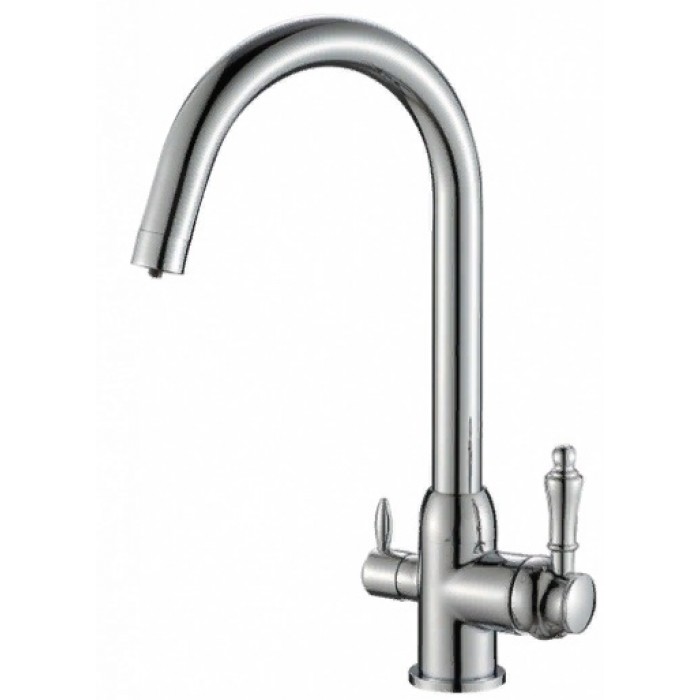 Steel Hammer SH 723 CR хром Смеситель для кухни Zorg 383x276  - Вид №1