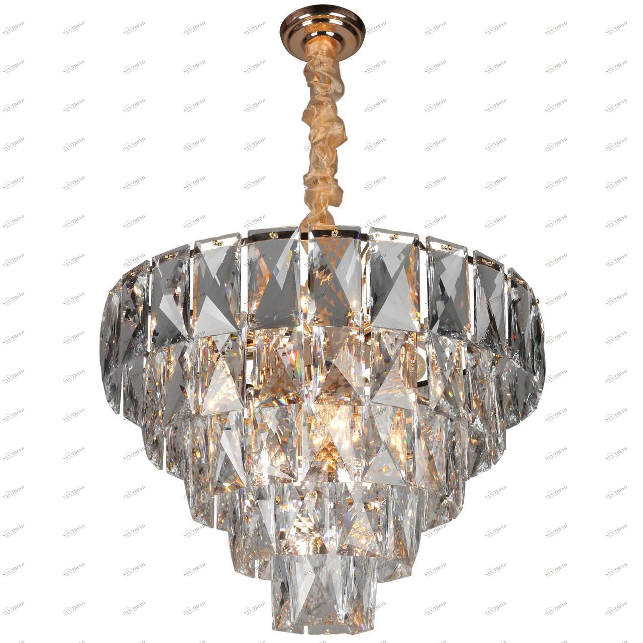 Подвесная люстра Omnilux Reggiolo OML-81603-12 OMNILUX ДИЗАЙНЕРСКИЕ, REGGIOLO 336817 Золото;прозрачный;серый 