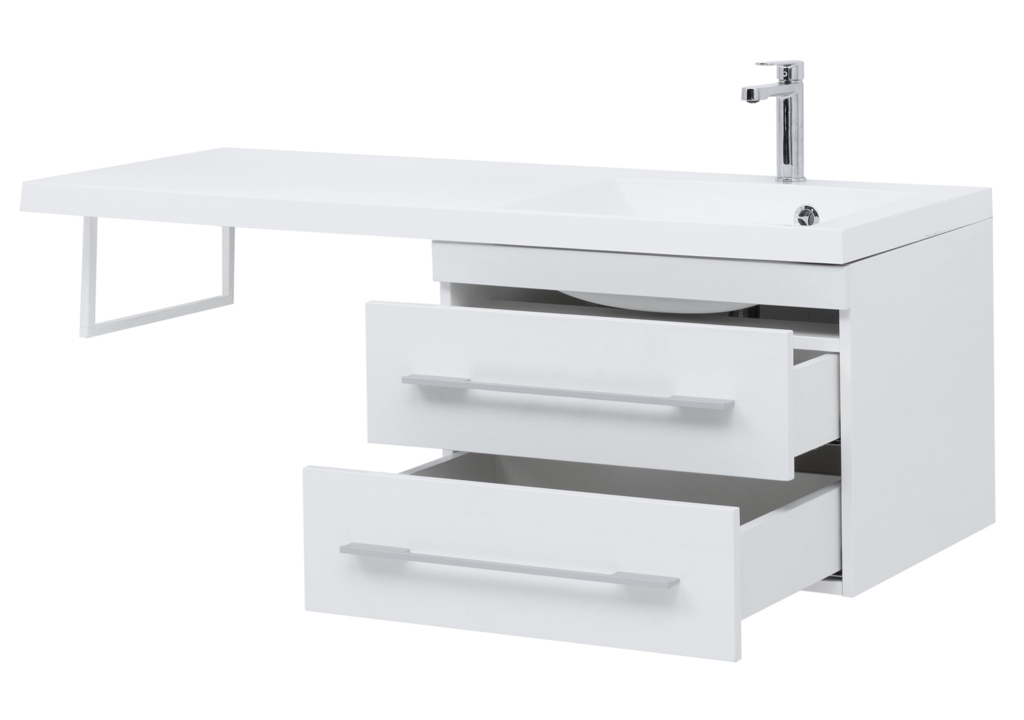 Тумба с раковиной Aquanet Нота 120 R белый 0017148300239568 - Вид №9