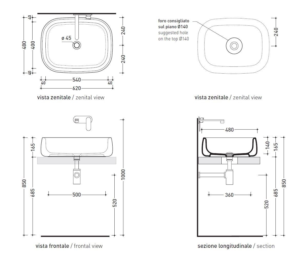 Керамическая столешница Ceramica Flaminia Bonola ARCH-00058283 - Вид №2