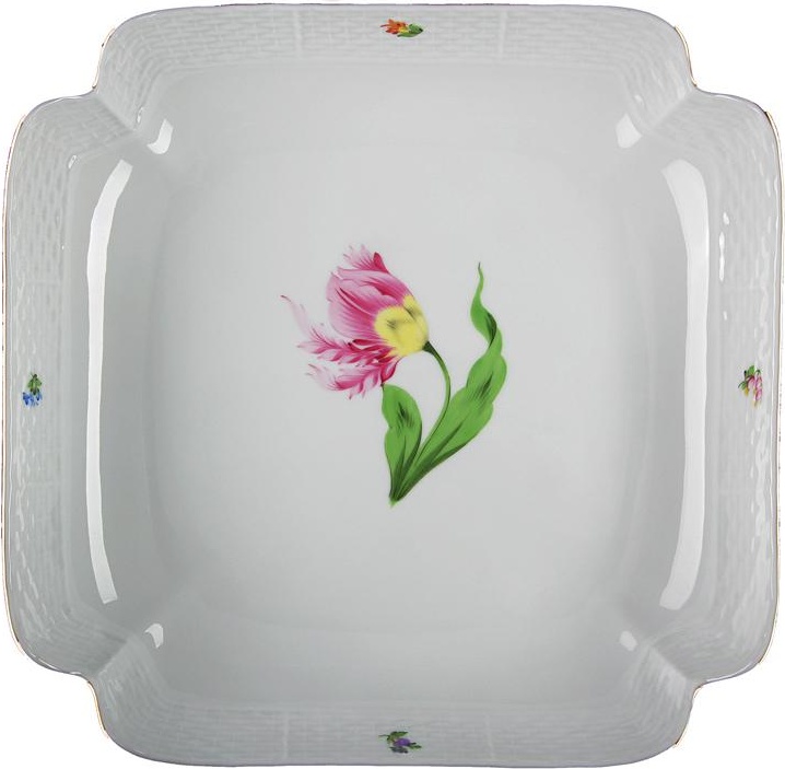 66380 Herend Салатник квадратный 25,5см "Китти" Фарфор, Керамика 