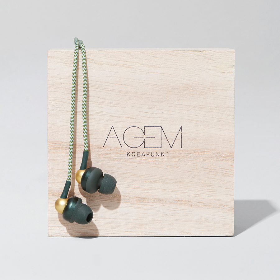 Наушники aGEM хаки KREAFUNK KFTP78 - Вид №3
