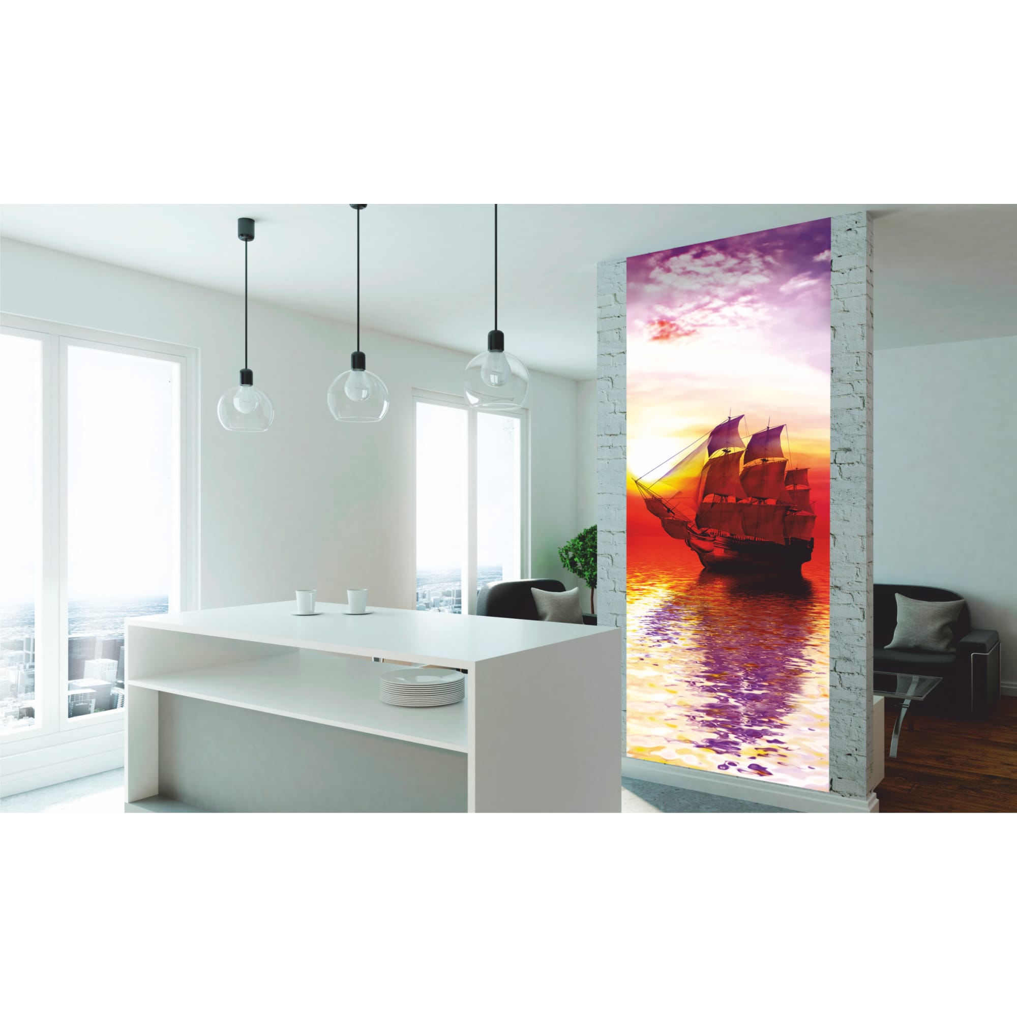 81956610 Фотообои «» 100х270 см Алые паруса Santreyd  - Вид №2