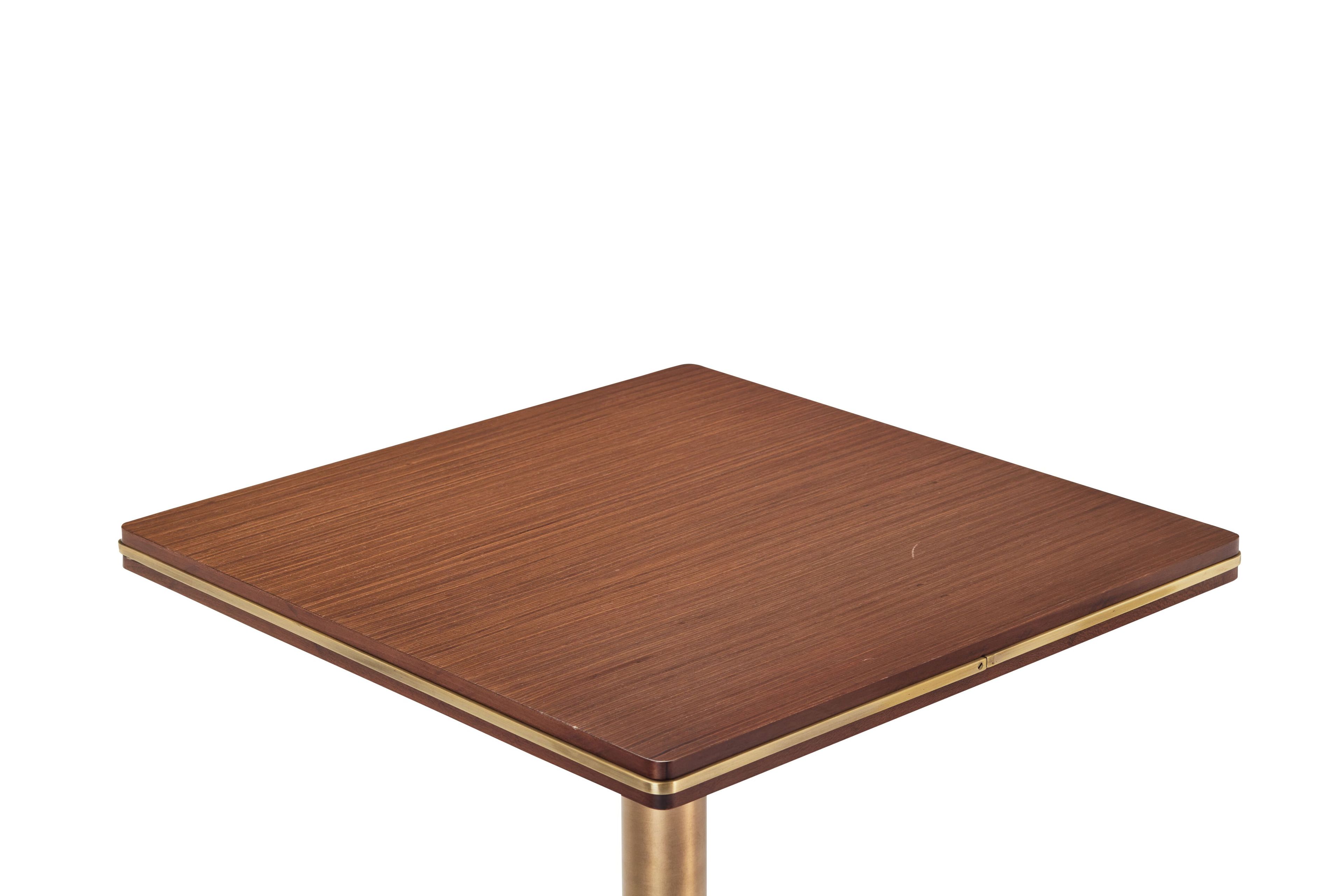 Квадратный стол из дерева и металла Papell Design гостиница ARCH-00134690