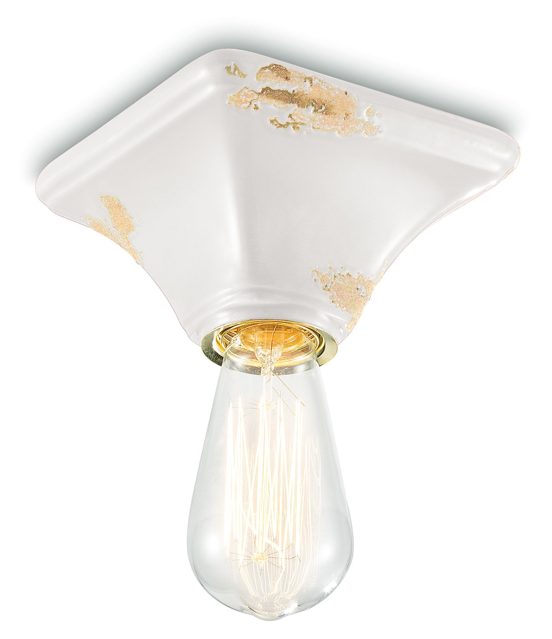 Керамический квадратный потолочный светильник FERROLUCE Винтаж ARCH-00033481 - Вид №14