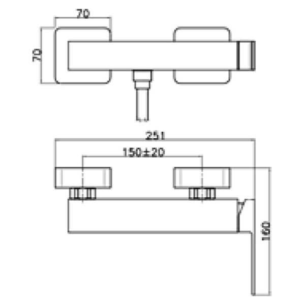 PE870102010 Смеситель для душа , золото Webert Pegaso - Вид №1