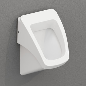 333001 Настенный писсуар, уринал с мушкой Kerasan COMUNITA