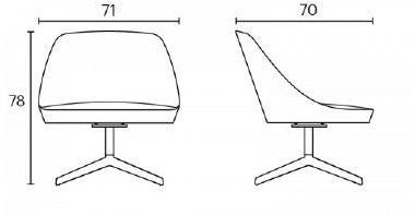 ENEA Кресло из дуба с 4-мя спицами и встроенной подушкой Kaiak sun-id-1347857 - Вид №6