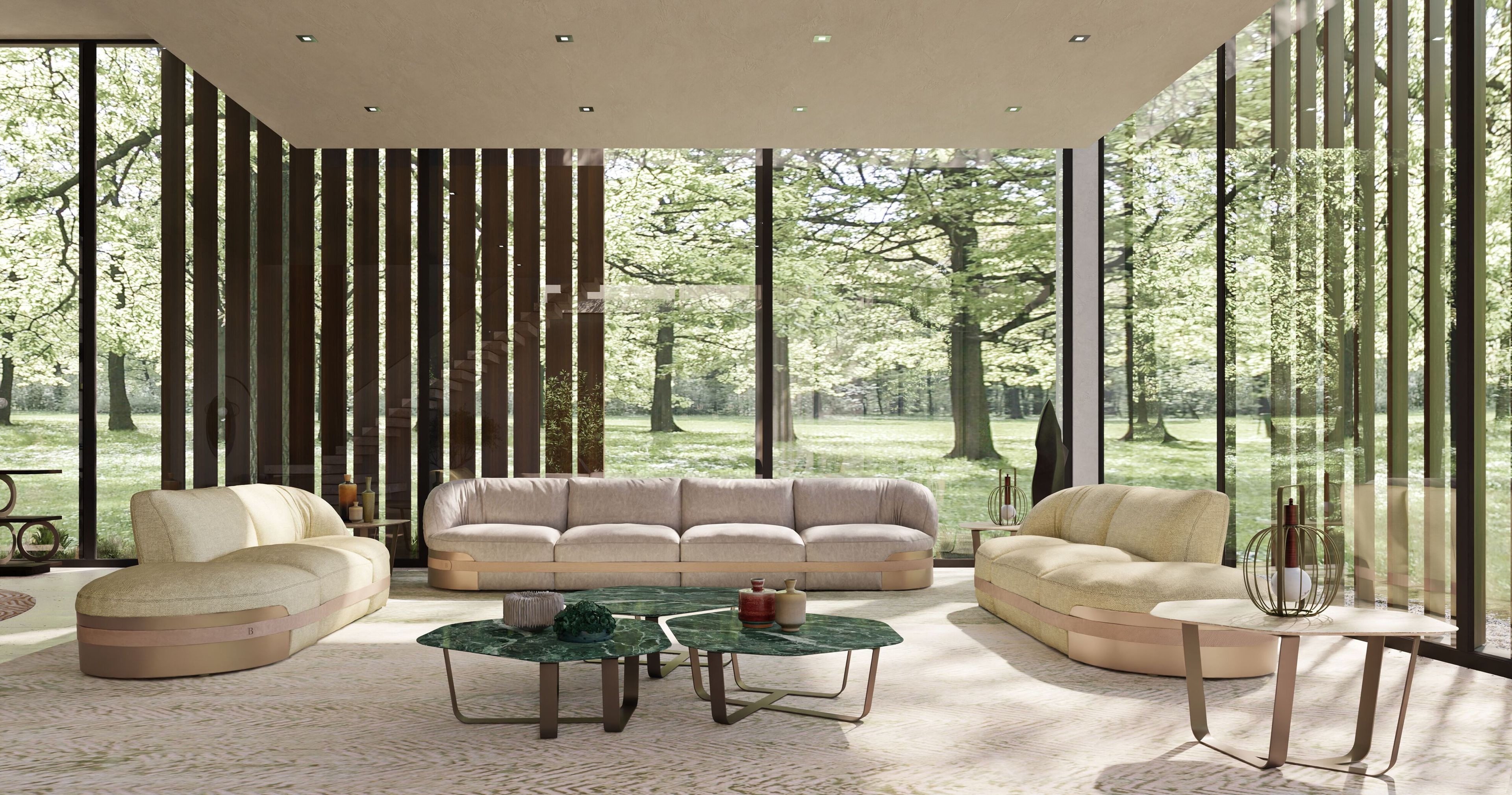 Кожаный модульный диван Borzalino BELT ARCH-00138276 - Вид №5