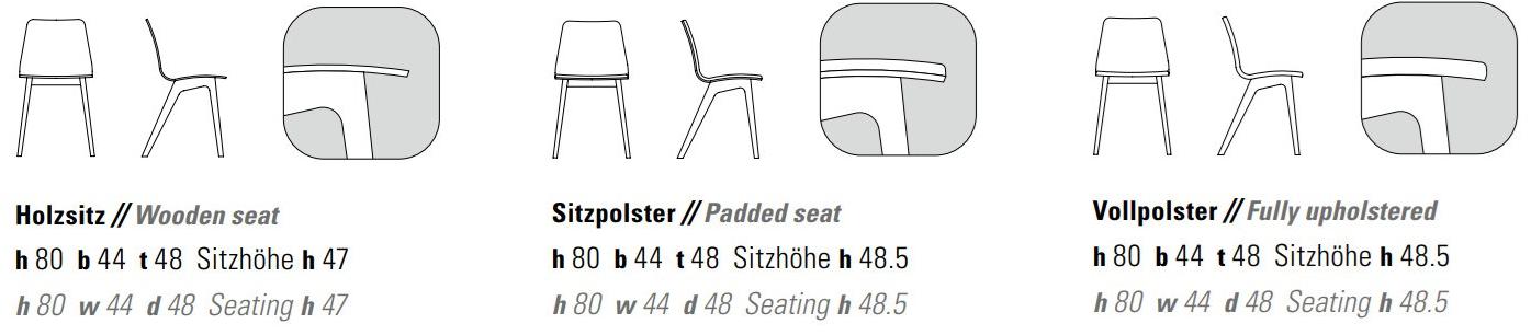 ZEITRAUM Деревянный стул Morph sun-id-1475963 - Вид №12