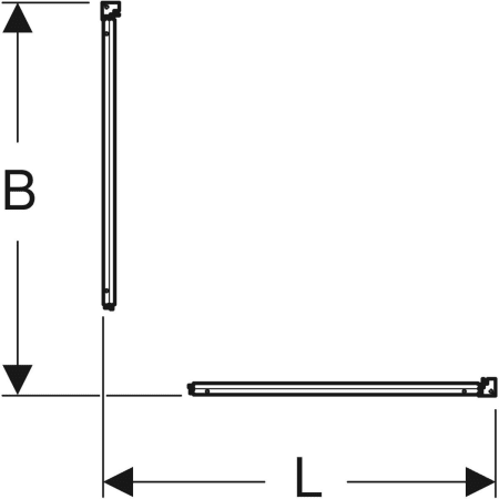 558.314.00.1 Задний элемент Porsgrund Showerama 10-5 Geberit  - Вид №2