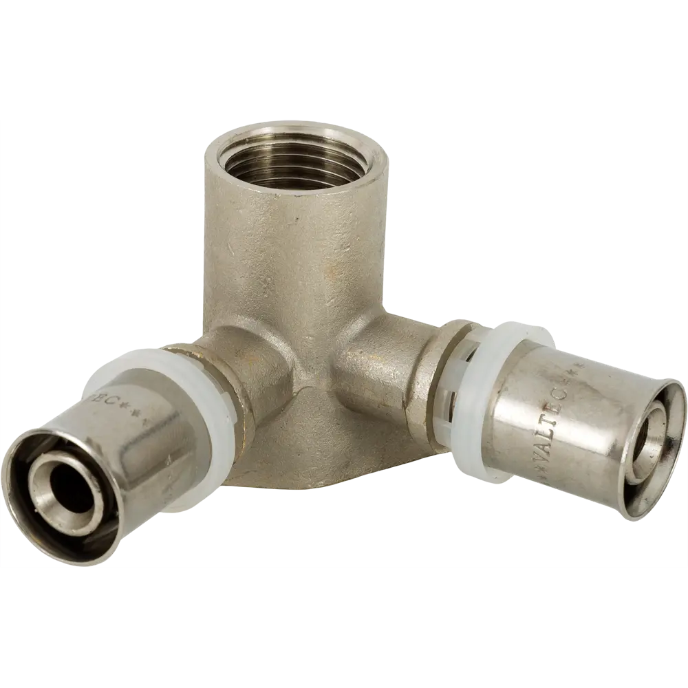 Тройник комбинированный Valtec 16x1/2"x16 мм ВР никелированная латунь VTM.234.N.160416 15647317 STLM-2128651 