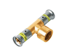 Латунный тройник для газа