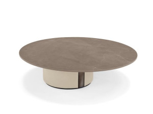 Круглый журнальный столик из керамогранита
