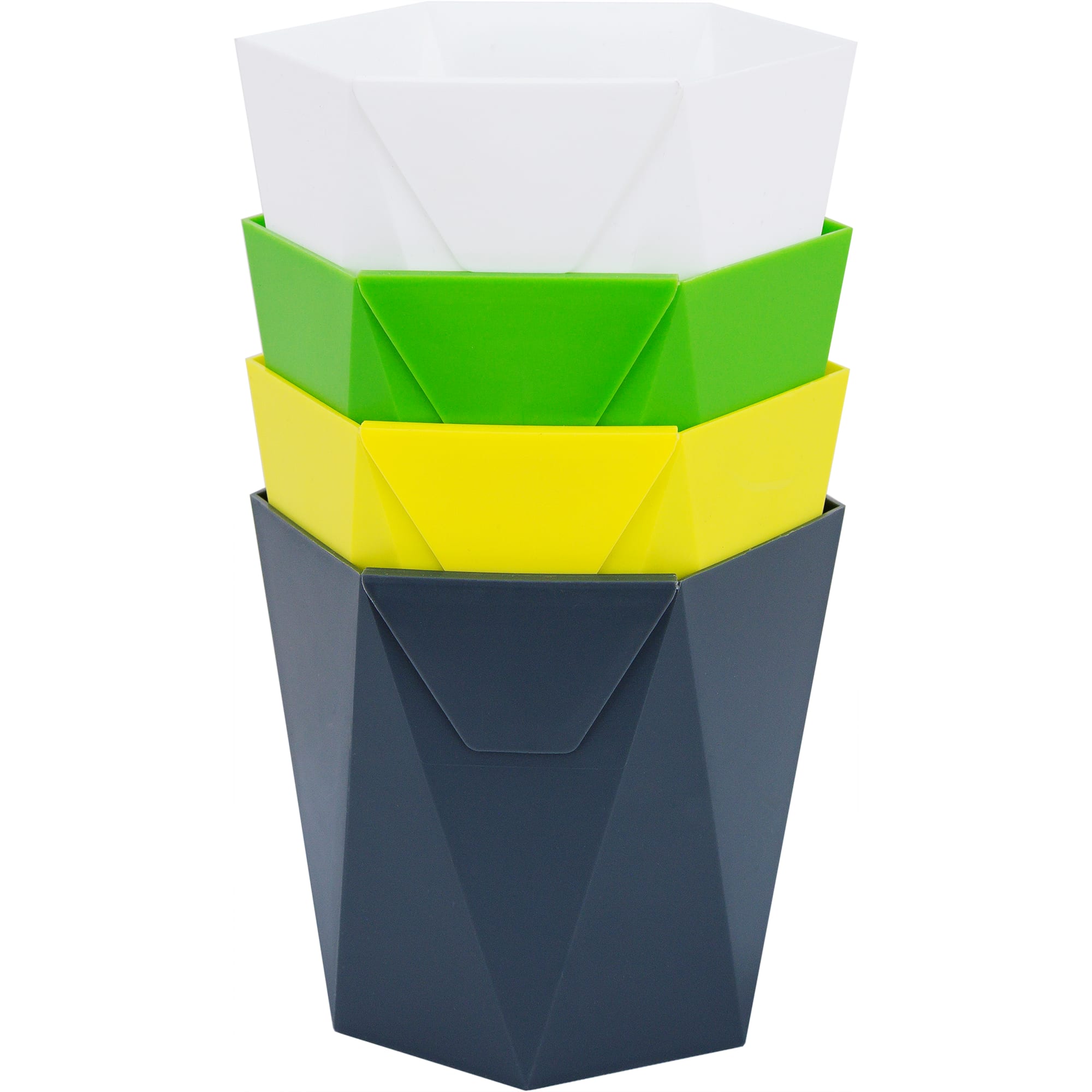 82111138 Кашпо 13.5x12x13.5 см v1 л пластик в ассортименте Пазл Santreyd 