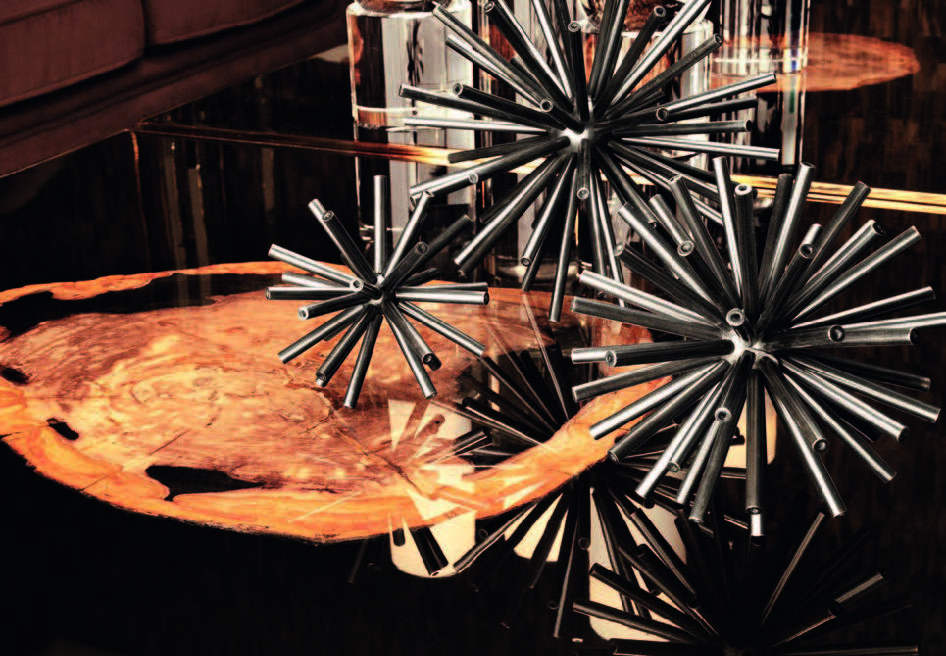 Статуэтки декоративные металлические 3 шт черные Object Meteor EICHHOLTZ  00-3883218 Бронза;черный  - Вид №1