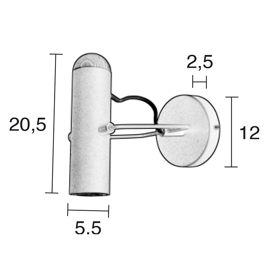 Лампа настенная Marlon, хром Zuiver 5400024 - Вид №7
