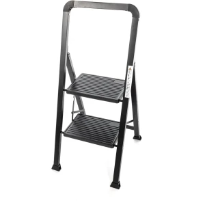 Стремянка стальная Zalger 2 ступени, максимальная нагрузка 150 кг