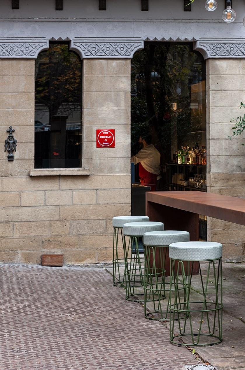 iSimar Высокий садовый табурет из стали Lagarto 9162 - Вид №6