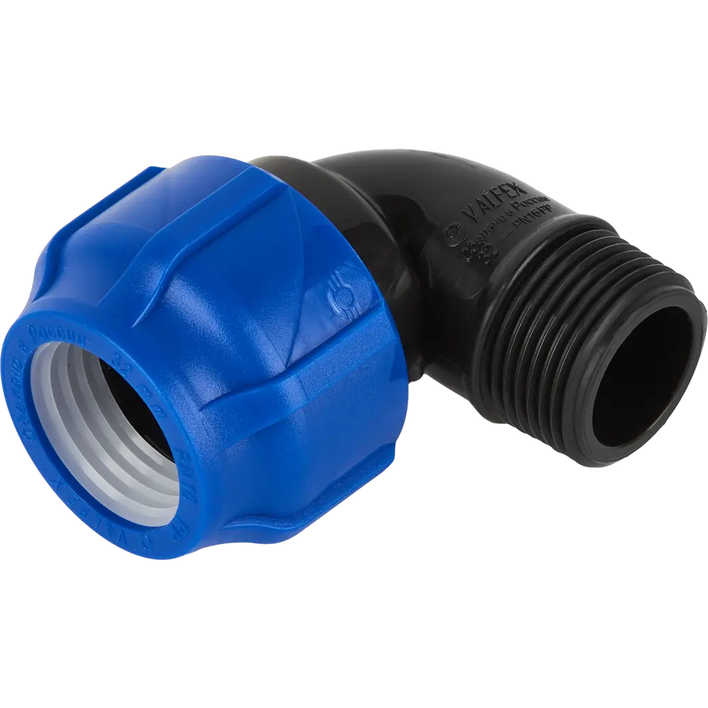 Отвод комбинированный 90° ПНД Valfex 1"x32 мм НР 1210012432100 89106793 STLM-2006762 