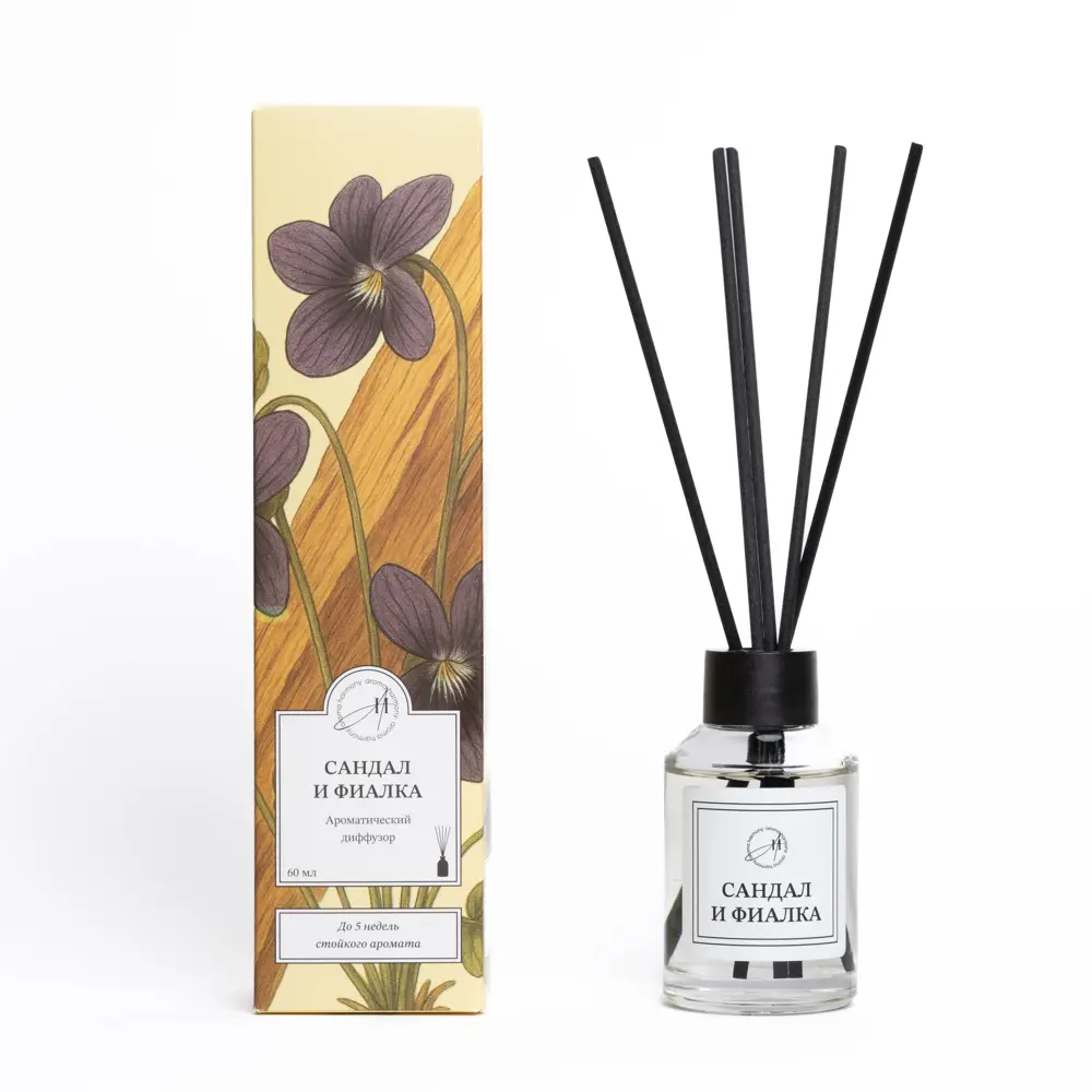 Ароматический диффузор Aroma Harmony Сандал и фиалка 60 мл 89440616 STLM-2040416  - Вид №3