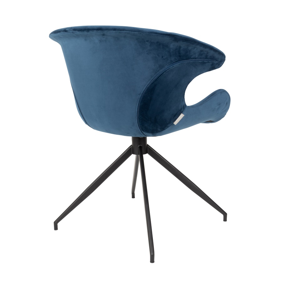 Кресло Mia синее под бархат Zuiver 1200151 - Вид №8