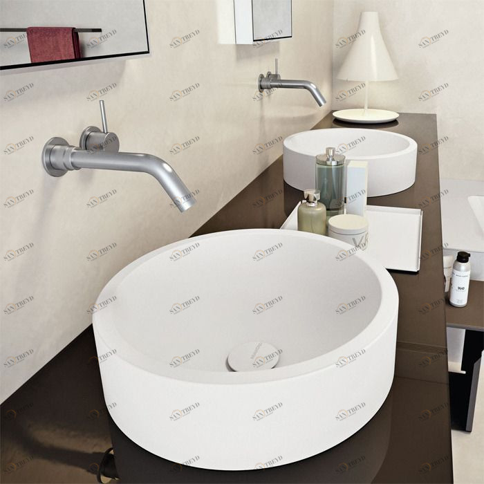 46496 Накладная раковина на столешницу  овальная MAKRO 