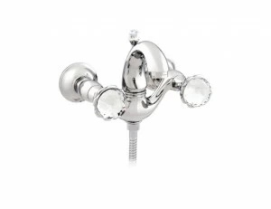 036218.000.00 Душевой набор для ванны с кристаллами сваровски Золото 24К