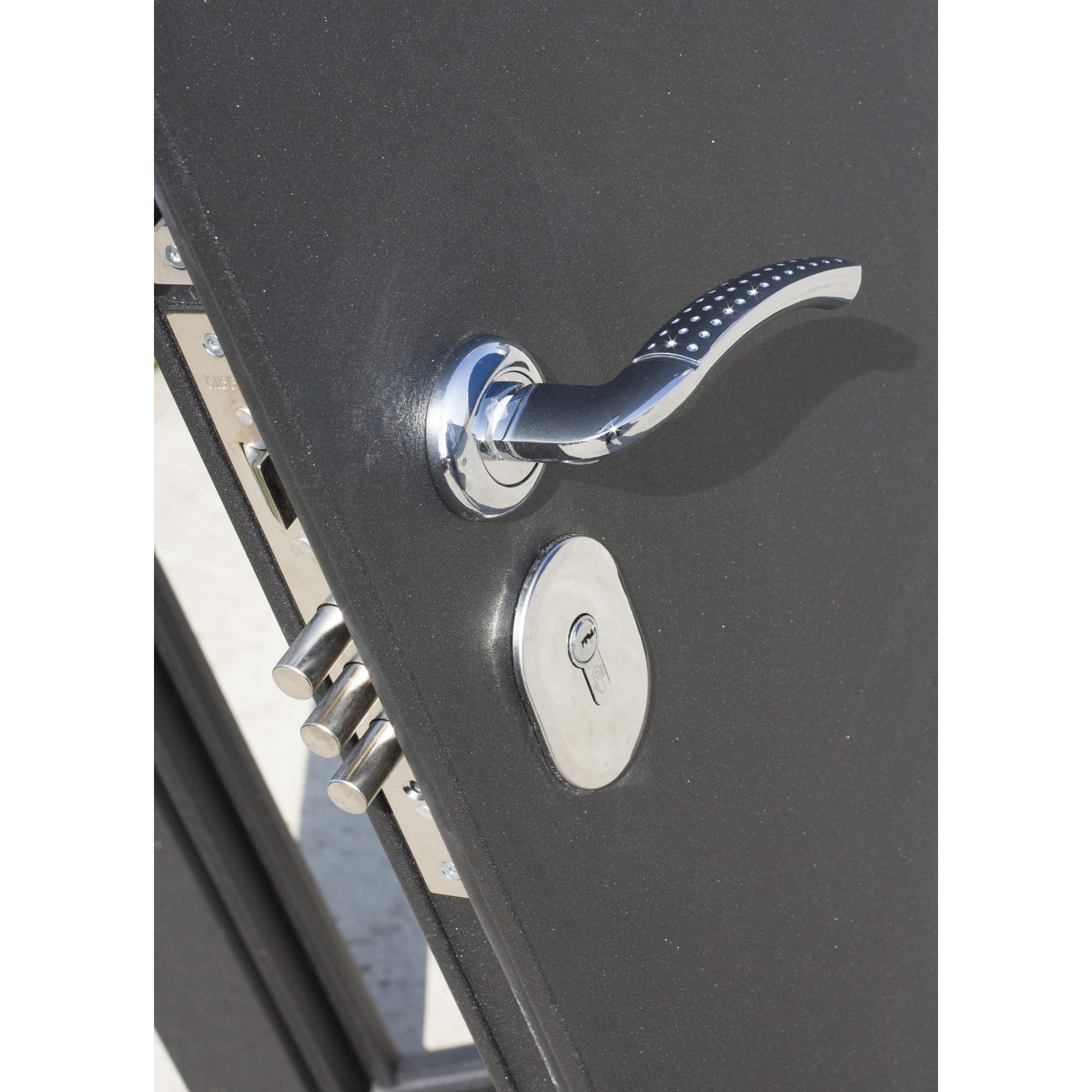 82096732 Дверь входная металлическая Гарда Муар, 860 мм, правая, цвет дуб сонома Santreyd  - Вид №1