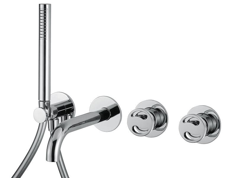 Хромированный латунный настенный смеситель для ванны Bugnatese тысяча девятьсот пятьдесят ARCH-00139700 - Вид №1