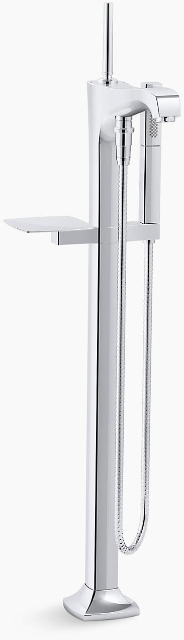 KOHLER Напольная накладка для ванны с ручным душем Margaux K-T97331-4-CP  - Вид №1