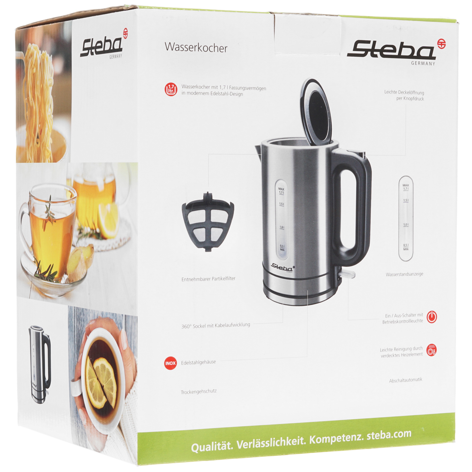 8164579 Электрочайник Steba WK 20 INOX серебристый STDN-0043541 - Вид №5