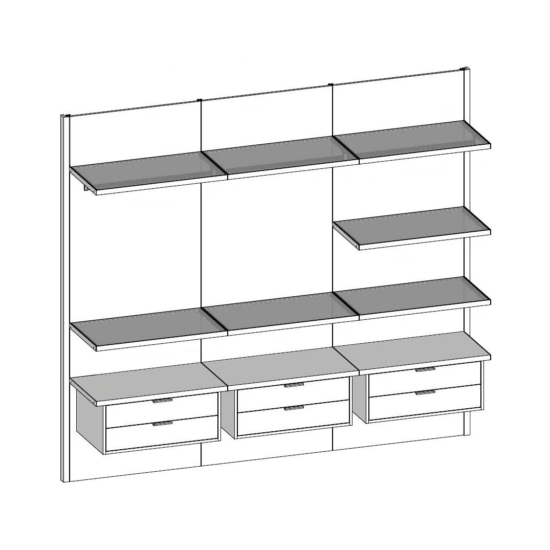 Гардеробная открытая / KAB Olivieri sun-id-373816 - Вид №5