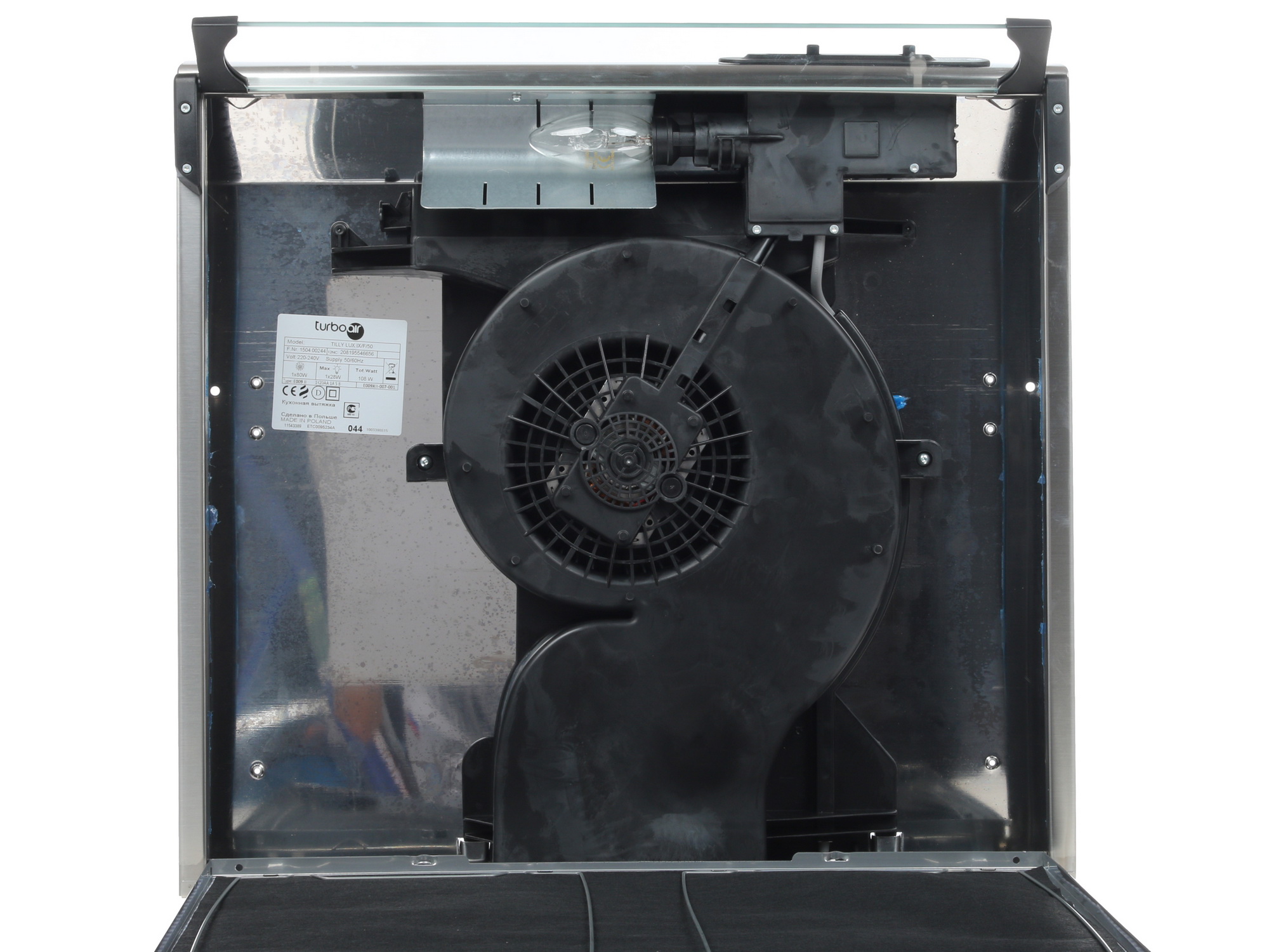 1166038 Вытяжка подвесная Turboair TILLY LUX IX/F/50 серебристый STDN-0122342 - Вид №5