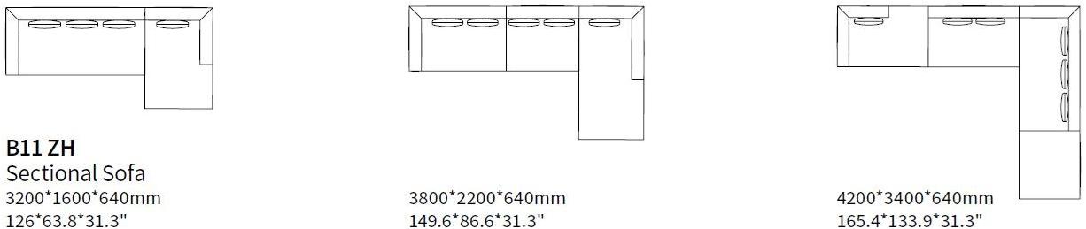 HC28 Cosmo Модульный тканевый диван Fond B11 zh - Вид №2