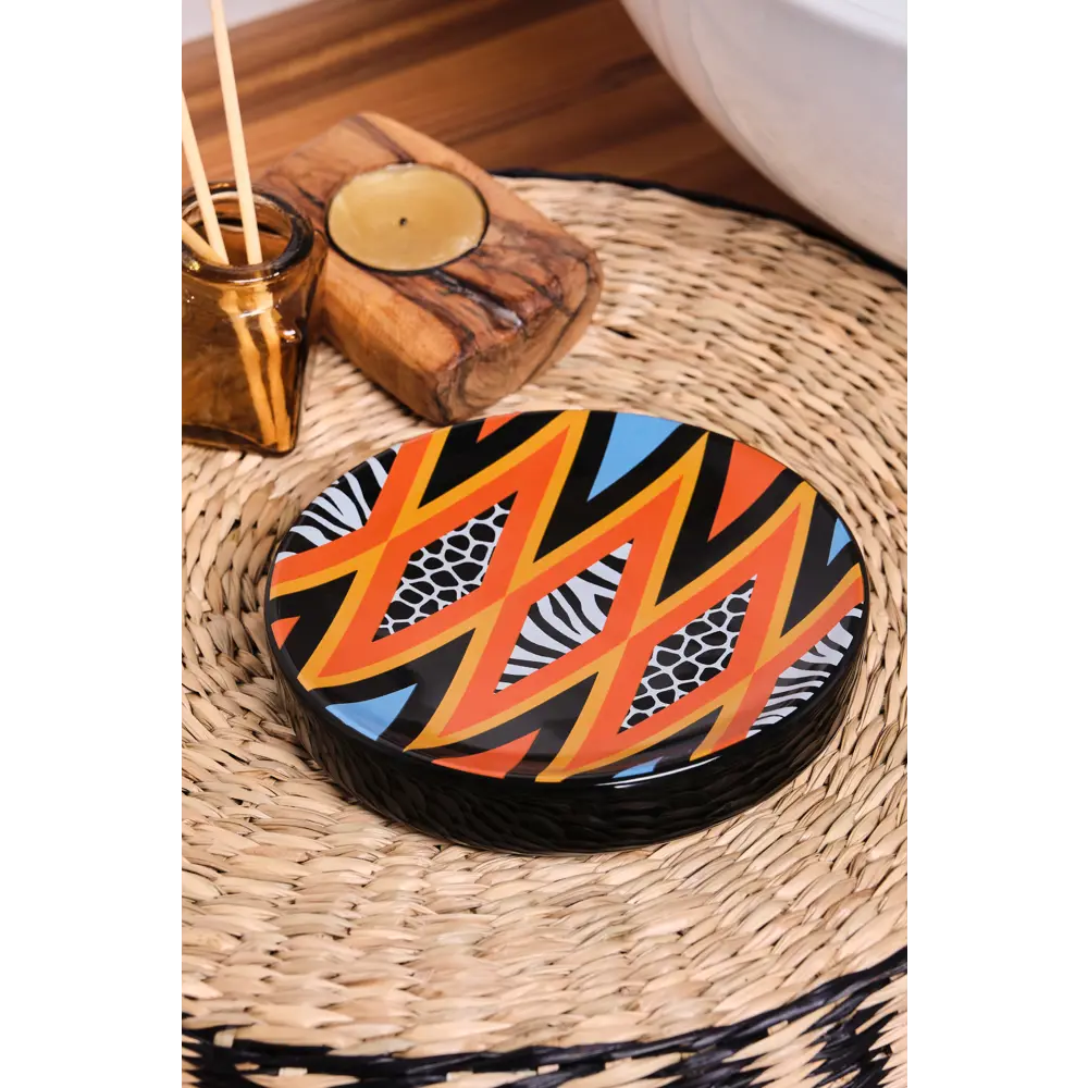 Мыльница Moroshka Bantu керамика цвет черный STLM-2177251 - Вид №4