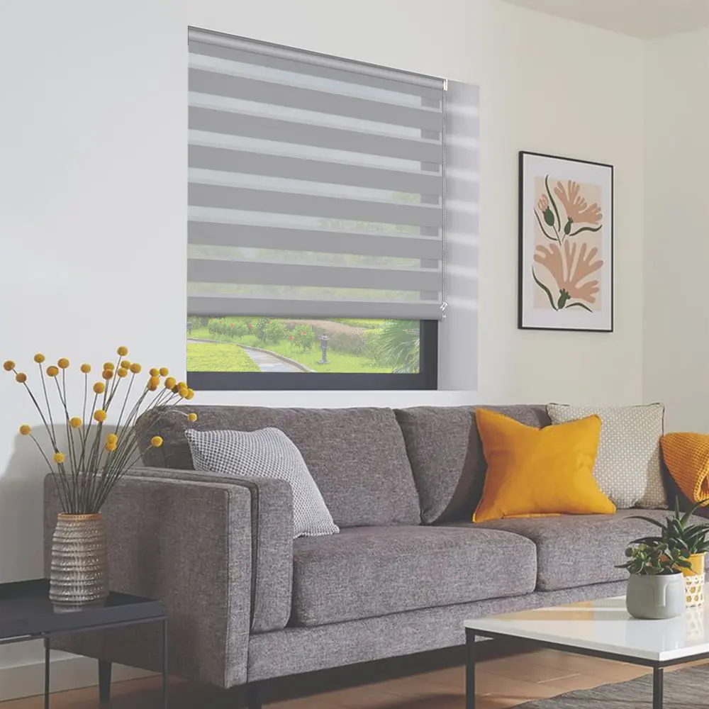 Рулонная штора день-ночь KREAFORTA Moskva с регулировкой света 89408488 STLM-1580489 - Вид №7