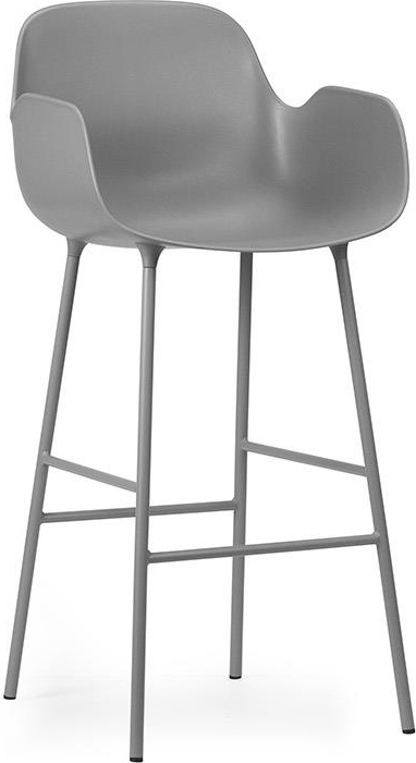 1402013 Кресло Bar 75 см Сталь / Серый Normann Copenhagen Form