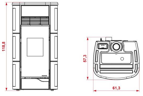 PALAZZETTI Пеллетная печь из керамики для воздушного отопления класс а + Anna sun-id-1367983 - Вид №5