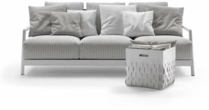 Flexform 3-местный уличный диван со съемным чехлом из ткани Alison
