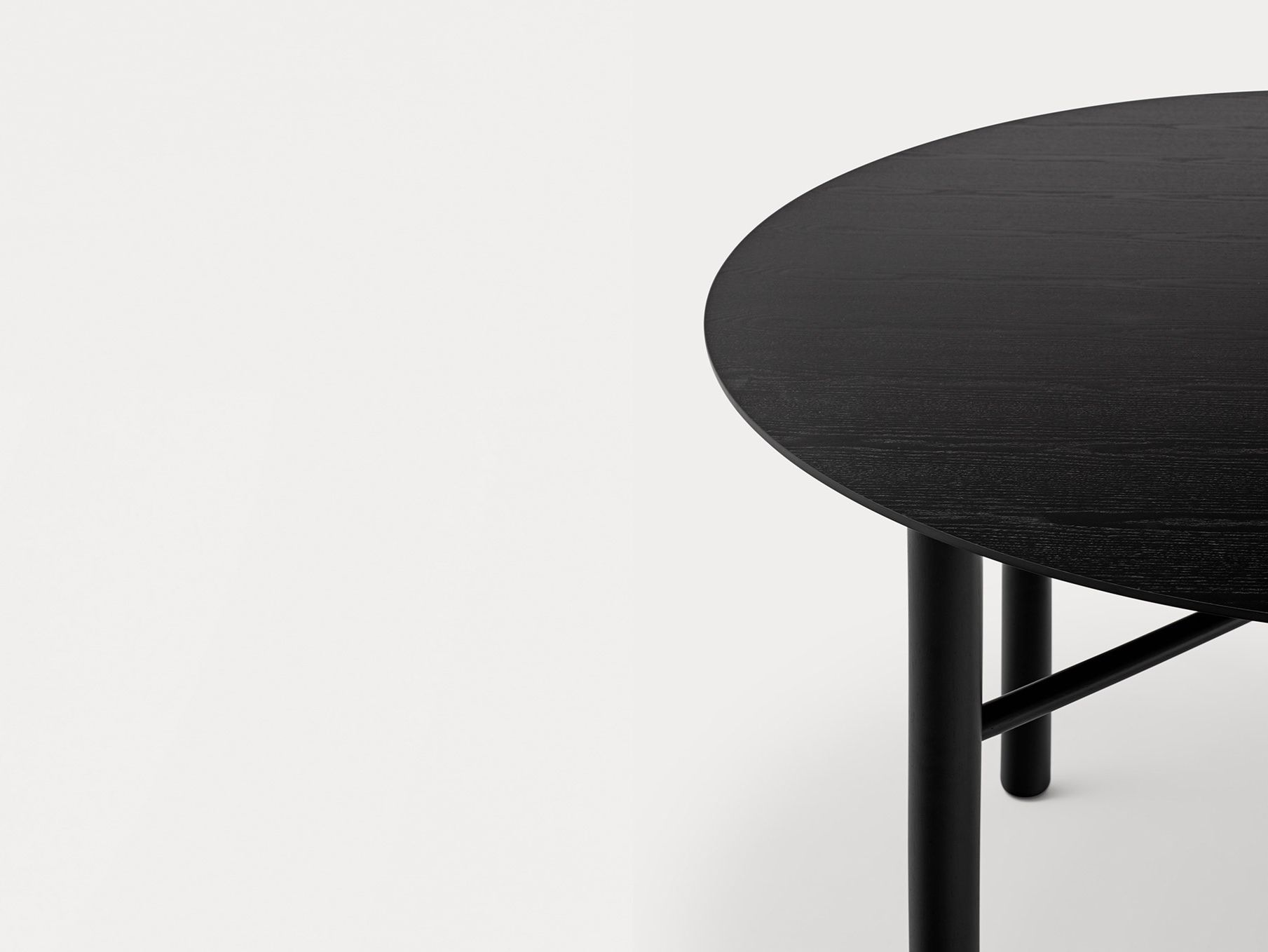 Круглый стол из шпона и каучукового дерева TEULAT Junco ARCH-00046431 - Вид №3