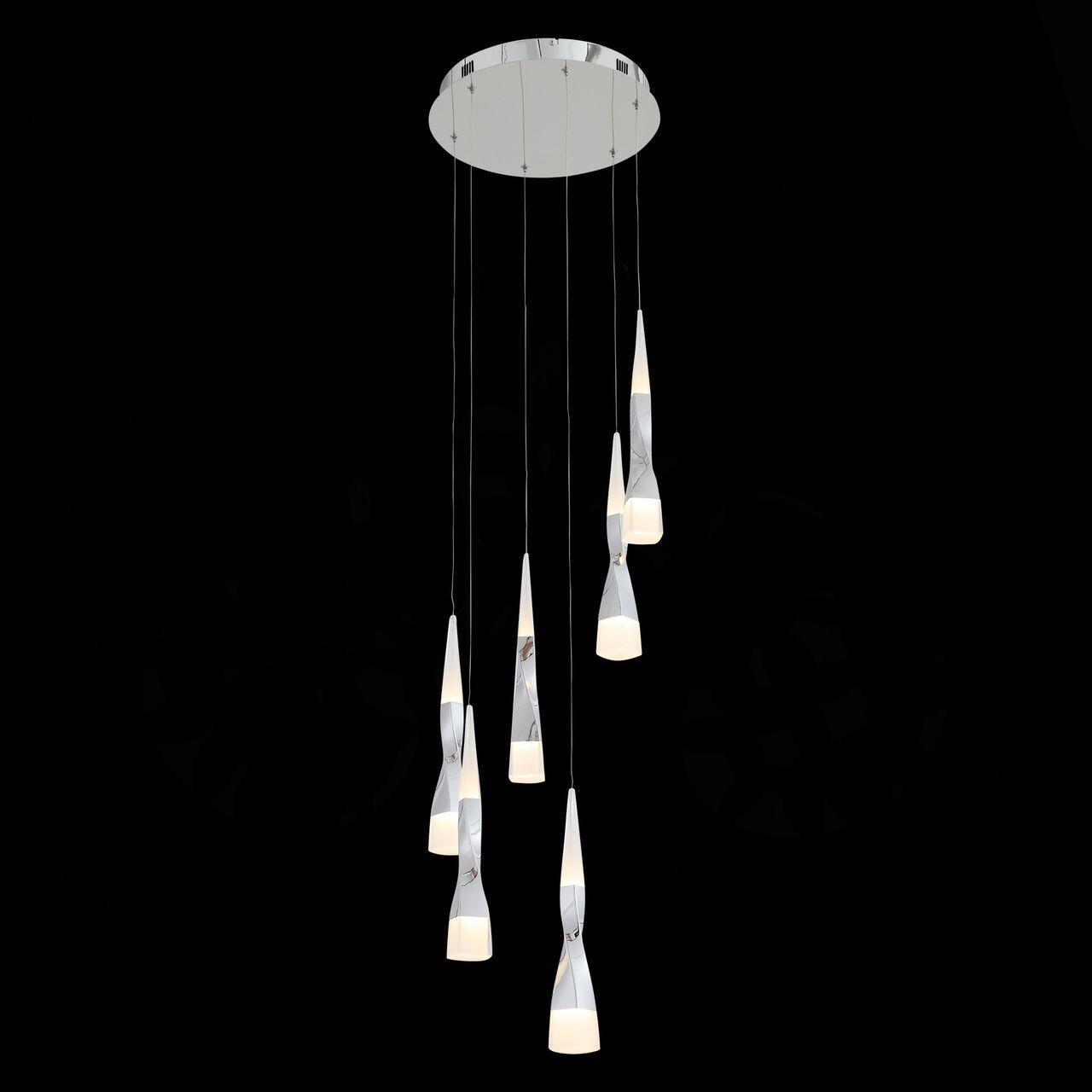 Подвесная светодиодная люстра ST Luce Bochie SL405.103.06 ST LUCE ДИЗАЙНЕРСКИЕ, BOCHIE 279901 Белый  - Вид №2